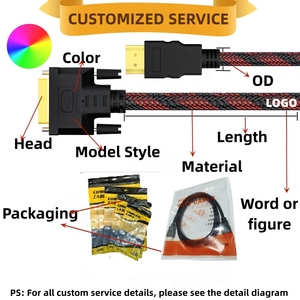 Supplier <strong>hdmi</strong> to <strong>Dvi</strong> <strong>Cable</strong> 1.4 Tv Conversion <strong>Cable</strong> to <strong>Dvi</strong> to <strong>hdmi</strong> 1.5M 3M 5M 10Meters High Speed <strong>Cable</strong> for PC PSP Monitor