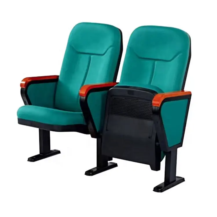 Modelrn ucuz rahat yeşil mavi Metal katlanır koltuk fiyat hareketli oditoryum koltuğu kilise sandalyeleri için sinemalarda kilise