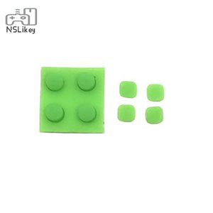 新しい3DSXLコンソール用NSlikeyネジ穴プラグフロントバックネジラバーフィートカバープラグ - Product Image 1
