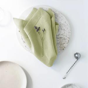 Ánh sáng màu hồng pastel Linen bảng Khăn ăn không tốn kém hiện đại vải khăn ăn - Product Image 4