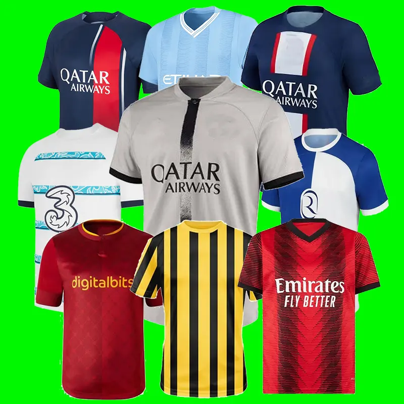 High Quality Soccer Jerseys Set Adult Professional Sports Clothes Wholesale Customized Club Football Jerseys