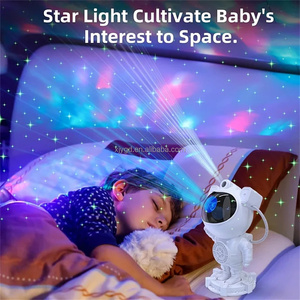 Gece lambası yıldız projektör Galaxy Astronaut uzay projektör yıldızlı bulutsusu tavan LED lambası yatak odası ev dekoratif çocuklar için gif - Product Image 4