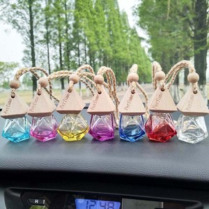 迷你空5毫升8毫升10毫升各种形状的汽车Parfum扩散器集装箱汽车悬挂玻璃瓶空气清新剂汽车香水瓶 - Product Image 6
