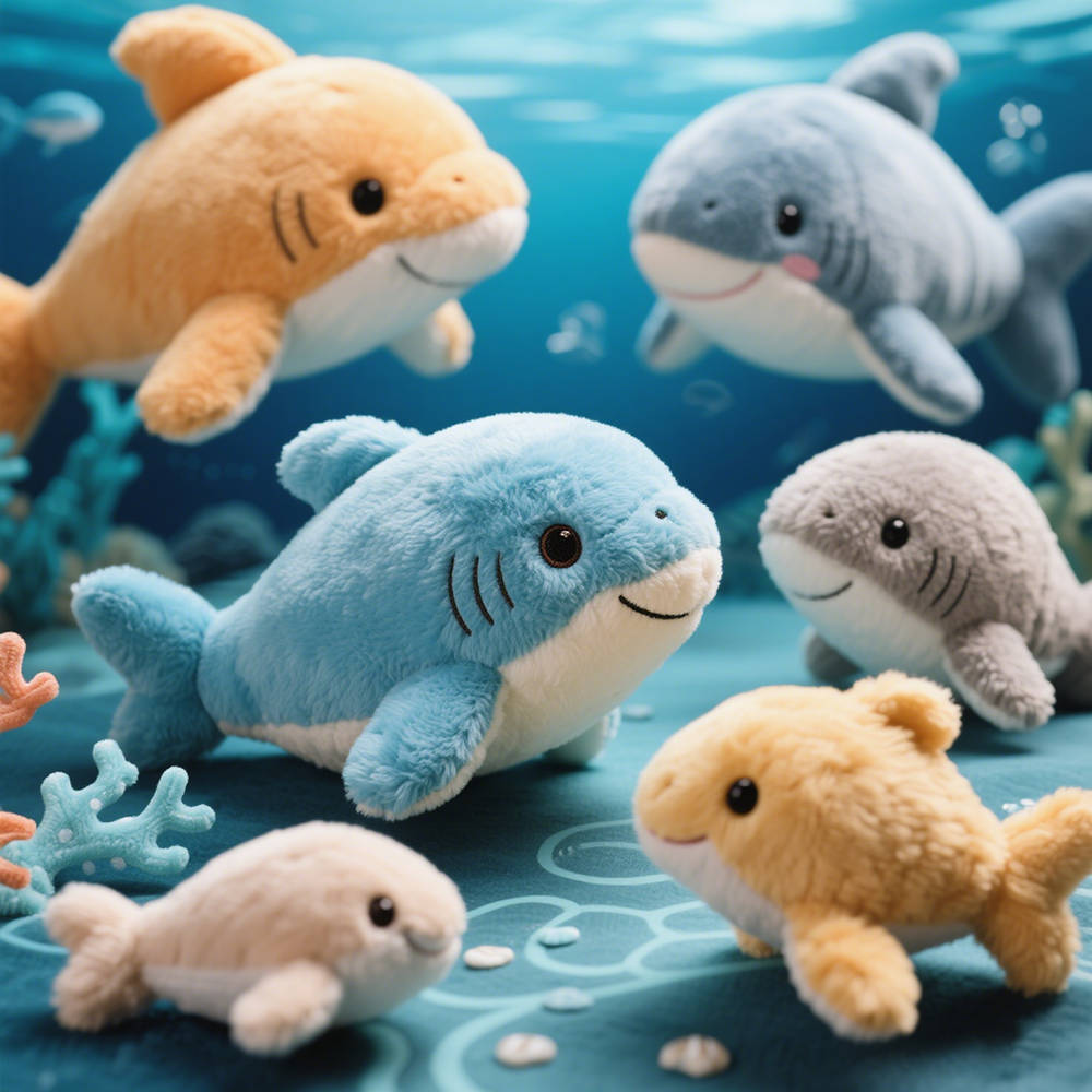 Custom marine animal plush toys