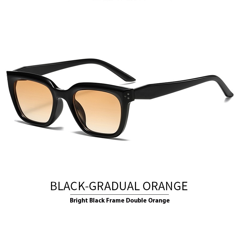 Noir brillant à double flocon orange
