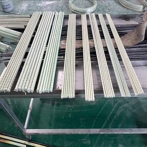 High Strength Fiberglass Rebar FRP GFRP Rods For <strong>Concrete</strong> Reinforcement Custom Cutting Processing Available