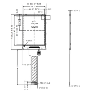 Modulo Display LCD TFT IPS da 2.4 pollici ad alta luminosità 300nit 240*320 risoluzione interfaccia MCU per varie applicazioni - Product Image 6