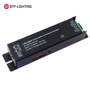 Superventas ánodo común Dmx 512 Rgbw decodificador Rgb Led controlador control remoto DMX512 - Product Image 1
