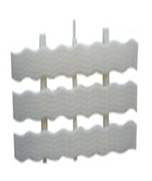 White ABS material wave grille