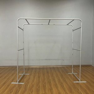 クイックセットアップファブリックアーチディスプレイトレードショー機器テンションファブリックバナースタンド写真展示ブース