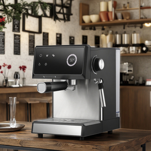 Máquina de café espresso portátil inteligente para el hogar eléctrica con espuma de leche de vapor de alta presión y función de control de temperatura - Product Image 4