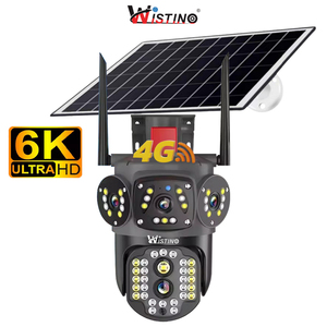 Wistino V380pro 4gソーラーカメラヒューマノイド検出カラーナイトビジョンソーラーパネルカメラSIMカード付き - Product Image 1