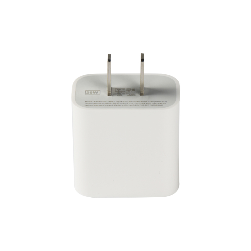 Cargador USB C individual blanco - Estándar EE. UU.