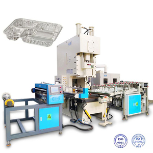 Máquina para fabricar platos de restaurante Línea de producción de contenedores de papel de aluminio Máquinas de envasado de alimentos rectangulares Máquinas punzonadoras - Product Image 6