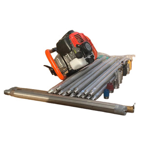 Toprak örnekleme için küçük sırt çantası sondaj kulesi jeolojik keşif el benzinli tuvalet kağıdı makarası makinesi DİŞLİ Motor 220v voltaj ile - Product Image 1