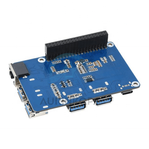 USB 3.2 Gen1-und Gigabit-Ethernet-HUB-HUT für Raspberry Pi 3x USB 1x Gigabit ETH Treiber frei 4-Port USB 3.2 Gen1 - Product Image 2