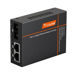Convertitore multimediale ottico in fibra originale Netlink HTB-1100S-2FE-25KM 100M di grado per telecomunicazioni a doppia fibra monomodale