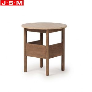 客厅批发现代底座灰木侧端咖啡桌带1个抽屉 - Product Image 5