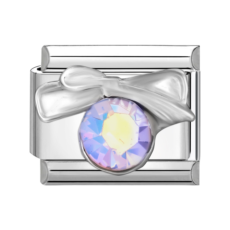 Colored diamond bow