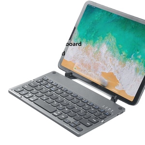 Schlanke Mini tragbare faltbare kabellose Bluetooth-Tastatur mit Telefon-Tablet-Halter Universelle Android-Smartphone-Laptop-Tastaturen - Product Image 1
