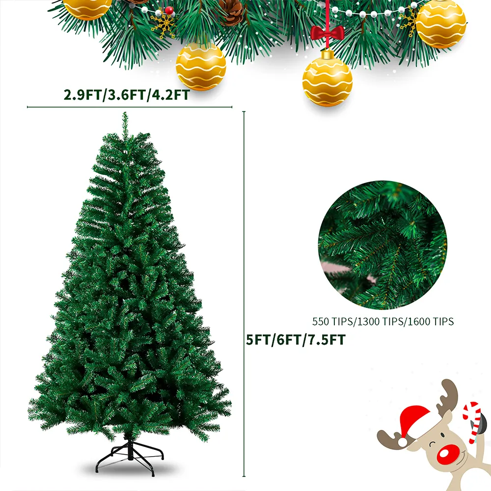 Adornos colgantes de árbol de Navidad Artificial, árbol de Navidad pequeño preiluminado para año nuevo