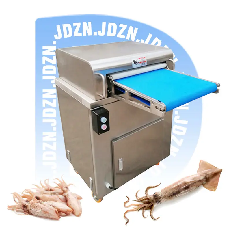 Maquinaria profesional de corte de calamar Máquina para cortar anillos de calamar
