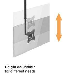 23 "-42" LED、LCDフラットパネルTV用のホームVESAおよびユニバーサル調整可能伸縮式LCD天井TVマウント - Product Image 2