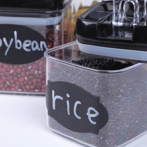 Contenedores de almacenamiento de diseño moderno personalizados, caja de almacenamiento de alimentos secos apilable hermética, contenedores, tapa de plástico rectangular para almacenamiento de cocina - Product Image 3