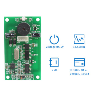 Módulo lector personalizado al por mayor de fábrica ID 125Khz Wiegand 13,56 MHz módulo IC RS232 TTL interfaz USB módulo Lector RFID