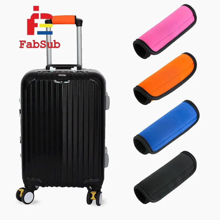 Sublimazione in Neoprene copertura della maniglia del bagaglio Logo personalizzato regali pubblicità valigia maniche avvolgenti