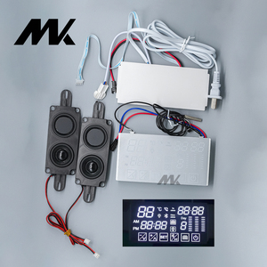Pantalla LCD de 12V con Bluetooth, pantalla de tiempo y temperatura, luz LED, Sensor simulado táctil, interruptor inductivo de seis teclas, espejo de tres colores - Product Image 2
