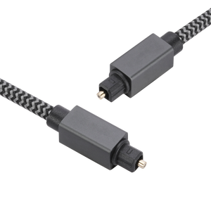MALE-MALE Digital Optical Audio Cable Slim Nylon Braided Audio Optical Cord Toslink Cable for Sound Bar 1.8M - Product Image 5