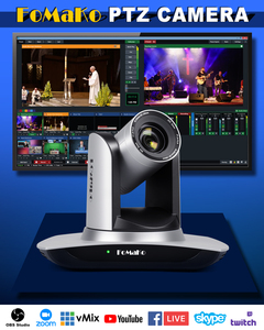 Комплект фотоаппаратов FoMaKo NDI PTZ 20X оптический зум BN401 hdmi PTZ камера и контроллер клавиатуры PTZ комплект - Product Image 3