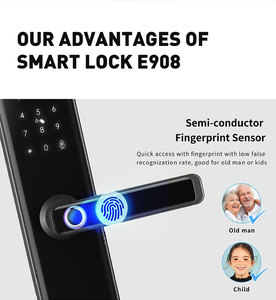 Smart Tuya controllo chiave chiave chiave chiave senza chiave con codice per accesso chiave Rfid App Digital Tuya Intercom Video Smart Lock - Product Image 4