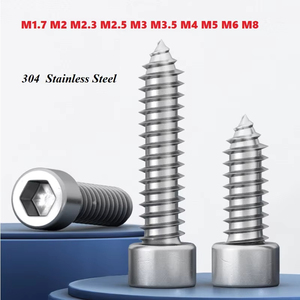 <strong>M1</strong>.<strong>7</strong> M2 M2.3 M2.5 M3 M3.5 M4 M5 M6 M8 304 A2 Stainless Steel Hexagon Socket Allen Cup Head Self-Tapping Wood <strong>Screws</strong> for Speakers - Product Image 3
