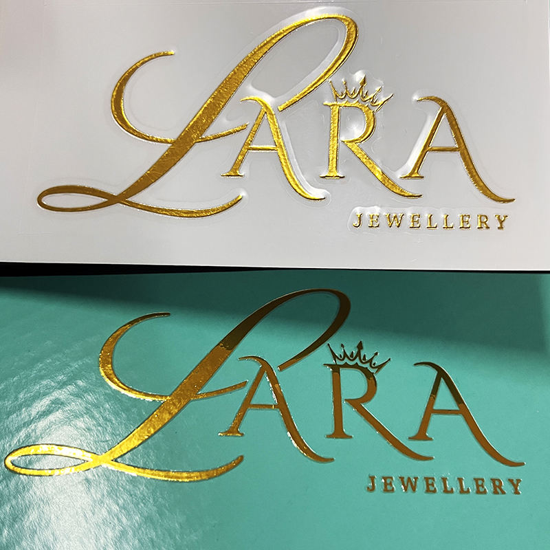 สติกเกอร์ฟอยล์สีทองตัวอย่าง D