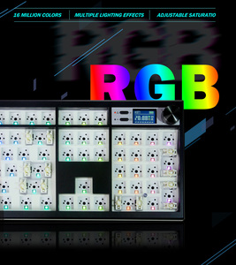 GMK104 Mechanical Keyboard Kit Hot Swap Bluetooth-kompatible Gaming-Tastatur Dichtung struktur mit Hintergrund beleuchtung VIA mit Bildschirm - Product Image 2
