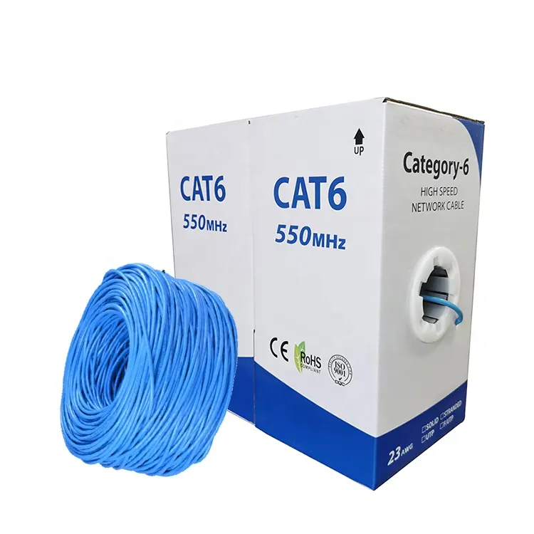 Cable de comunicación de alta calidad, cat 6, 550mhz, cat6