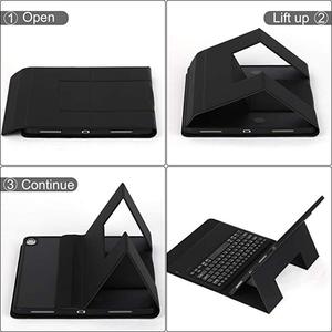 Miniteclado inalámbrico recargable, móvil para iPad pro 12,9, versión 2018 y 2020, funda para teclado BT