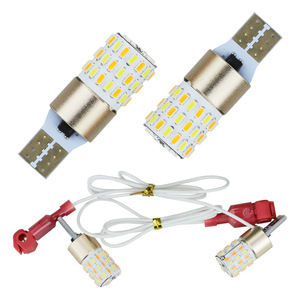 T10 yüksek parlaklık LED gösterge ışığı 3014 54SMD Dual çift renk dönüş sinyal ışığı yeni durum - Product Image 1