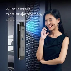 Completamente automatico 3D riconoscimento facciale serratura della porta per la casa intelligente WiFi impronta digitale elettronica in lega di alluminio - Product Image 6