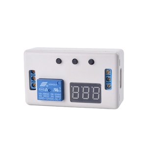 DC12V-Relaismodul Einstellbares Triggerzeit-Verzögerung relais modul Programmier bares Timer-Relais mit Gehäuse - Product Image 1