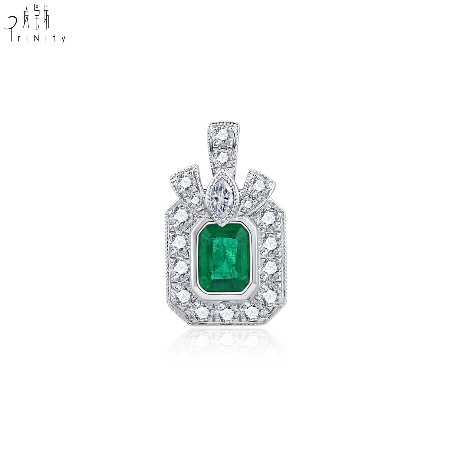 18K White Gold