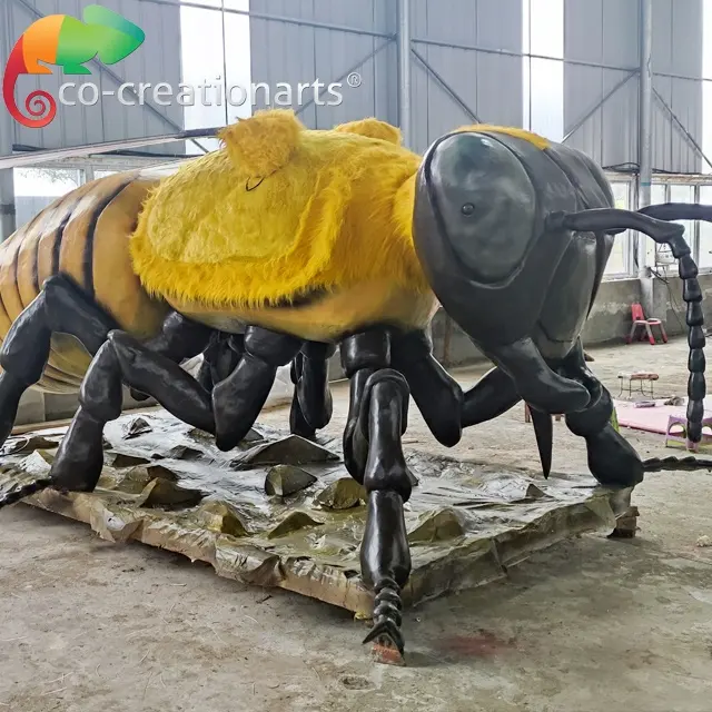 Modelo de abeja 3D de simulación de decoración de festival, tema de animal mecánico