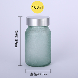 100ml màu xanh lá cây chai thủy tinh thân thiện với môi chất lượng cao khuyến mãi Pill chai trường hợp chai tròn - Product Image 6