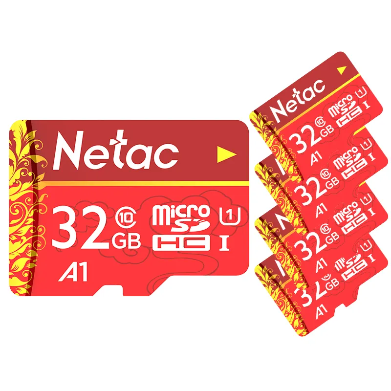 Netac 32GB 클래스 10 SD TF 카드 메모리 카드 레드 OEM 컬러 대용량 홈 모니터링 장치, 자동차 레코더