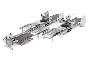 Linea di produzione automatica cella di nidificazione di mobili a pannelli con programma di taglio ottimizzato - Product Image 4