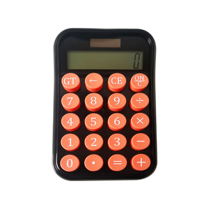 Mechanical Circular <strong>Computer</strong> Button Color Desktop Dual Power Supply 10 Digit Digital Electronic Calculator Office Supplies