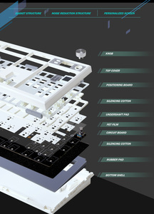 GMK104 <strong>Programmable</strong> DIY <strong>Mechanical</strong> <strong>Keyboard</strong> Set With Screen and Control Knob TypeC 2.4Ghz BT5.0 Perfectly for Gamers - Product Image 2