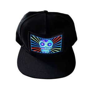Hip Hop Party Favor <strong>EL</strong> Hat USB Rechargeable Sound Activated <strong>Cap</strong> LED Equalizer Light Hat - Product Image 5